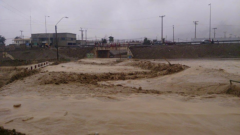 CHAÑARAL: Aluvión en Chañaral por crecida del rio Salado