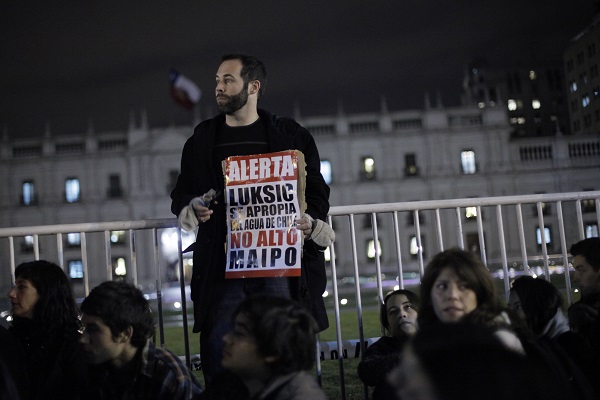 Protesta contra proyecto Alto Maipo