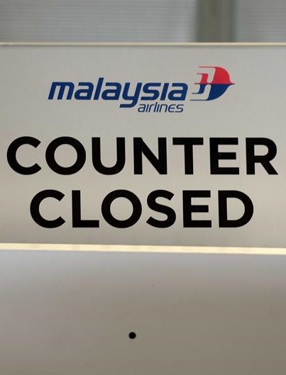 Malaysia Airlines counter