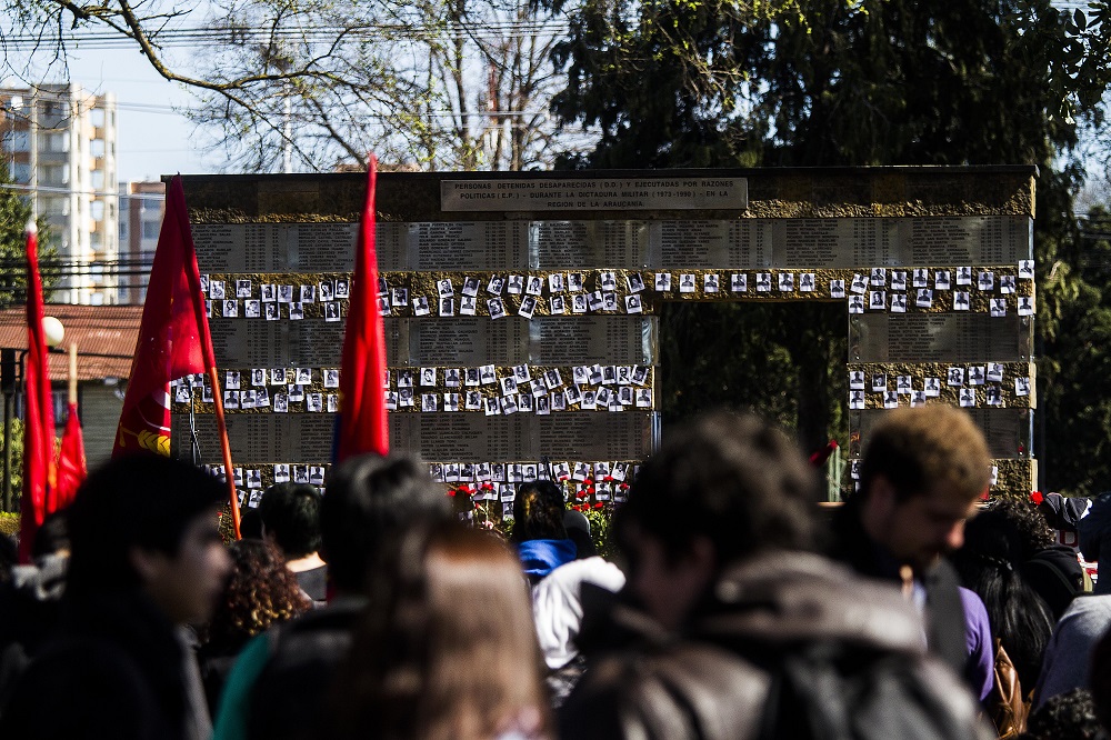 Recuerdan a víctimas de la dictadura militar en Temuco