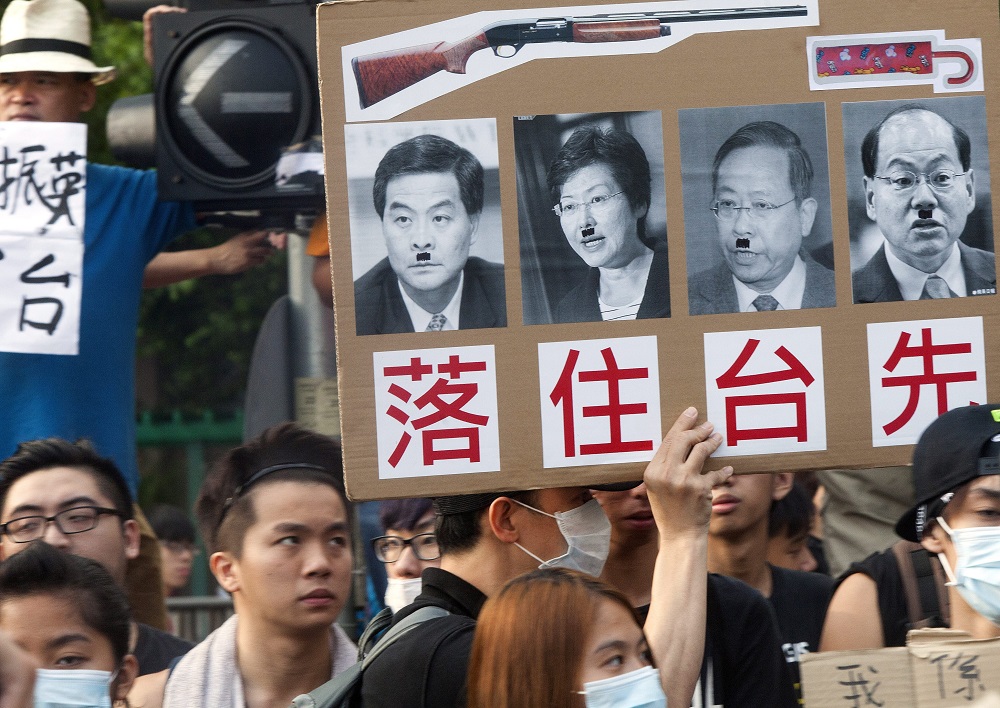PROTESTAS EN EL CENTRO DE HONG KONG