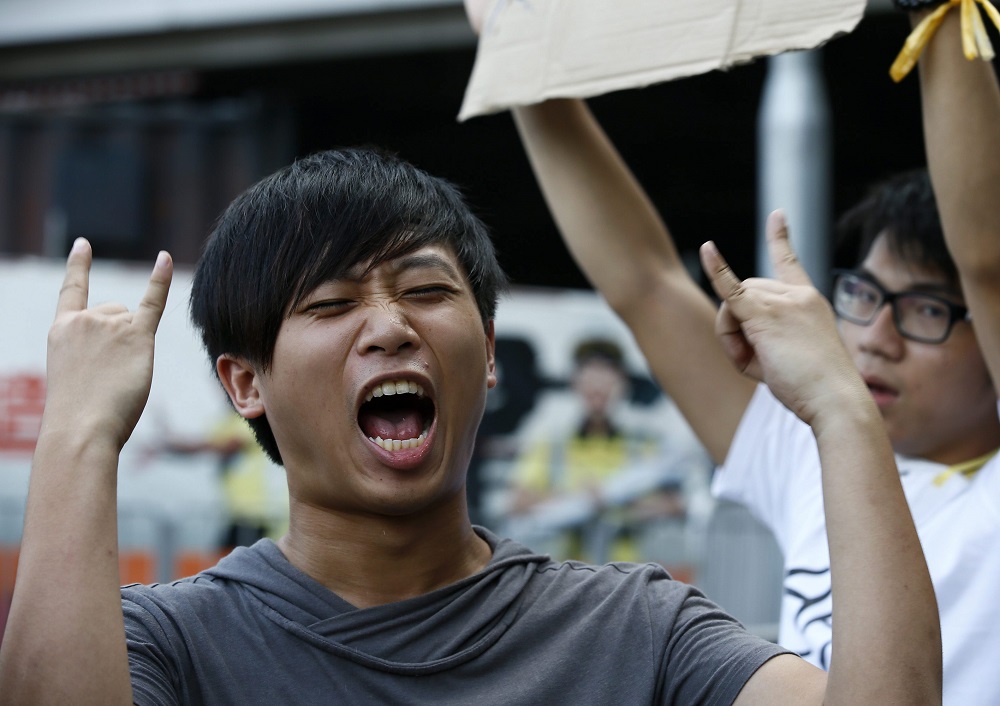 PROTESTAS EN EL CENTRO DE HONG KONG