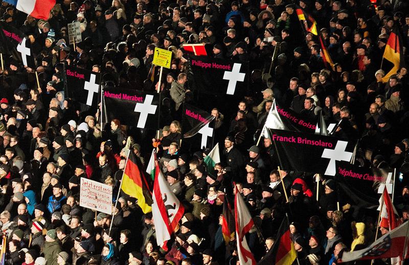 Marcha anti islamica Alemania EFE