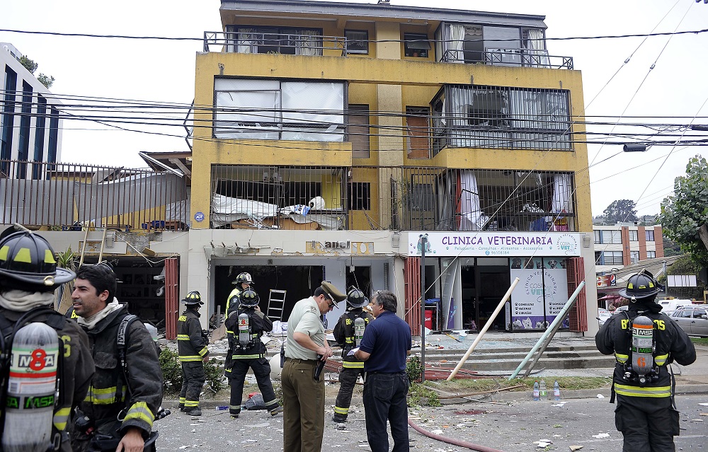 Explosion por escape de gas en Reñaca
