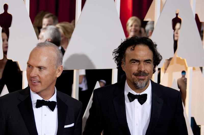 Michael Keaton y Alejandro G. Iñárritu