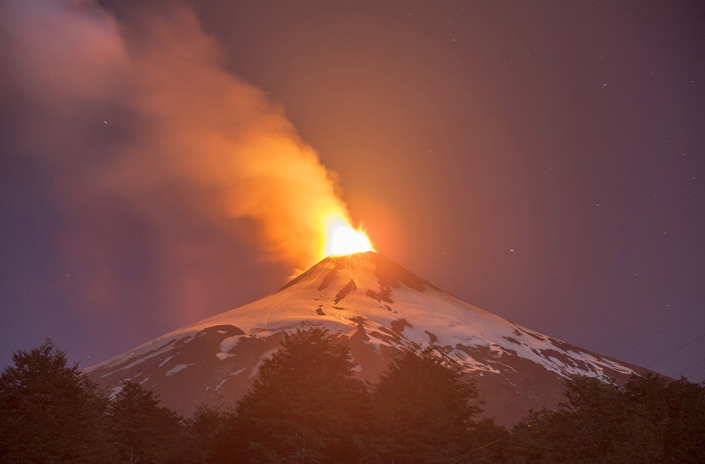 Erupción del Volcán Villarica