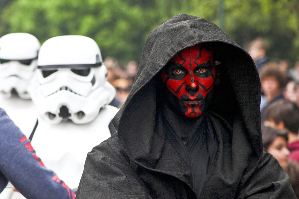 . Milan (Italy), 03/05/2015.- Costumed participants attend a Star Wars Parade in Milan, Italy, 03 May 2015. The next Star Wars movie is set for release in 2018. (Cine, Italia) EFE/EPA/MOURAD BALTI TOUATI