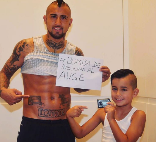 Vidal y su hijo Instagram
