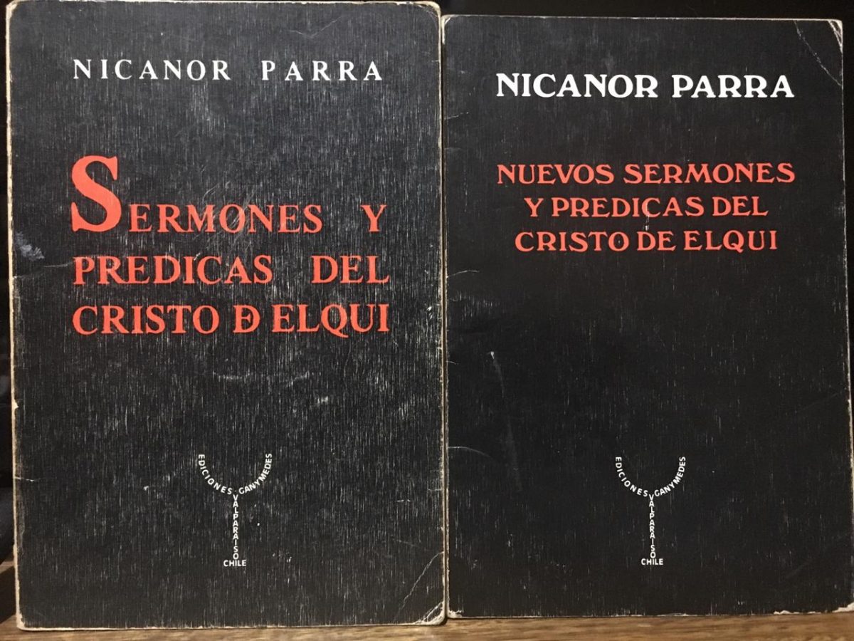 Portadas-primera-edición-de-Sermones-y-Prédicas-del-Cristo-de-Elqui-1977. Crédito: Javier García.