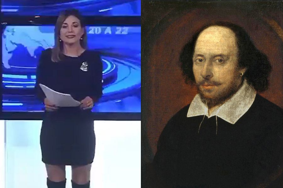 Periodista informa sobre la muerte de Shakespeare