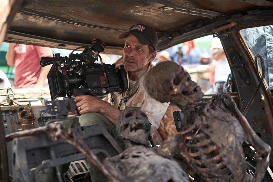 El director Zack Snyder durante el rodaje de la película "Army of the Dead"