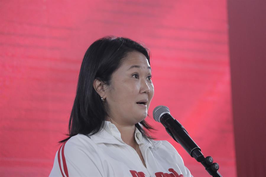 La candidata presidencial, Keiko Fujimori