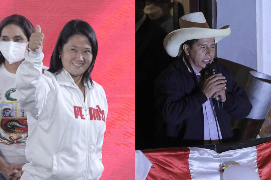 Keiko y Castillo fraude en elecciones en Perú