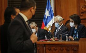 Sebastián Piñera asiste a ceremonia de proclamación de resultados de la elección de convencionales constituyentes por parte del Tribunal Calificador de Elecciones.