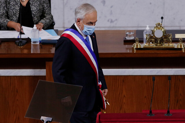 Presidente Sebastián Piñera en la Cuenta Pública 2021