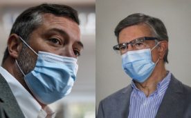 Los precandidatos presidenciales Sebastián Sichel y Joaquin Lavín