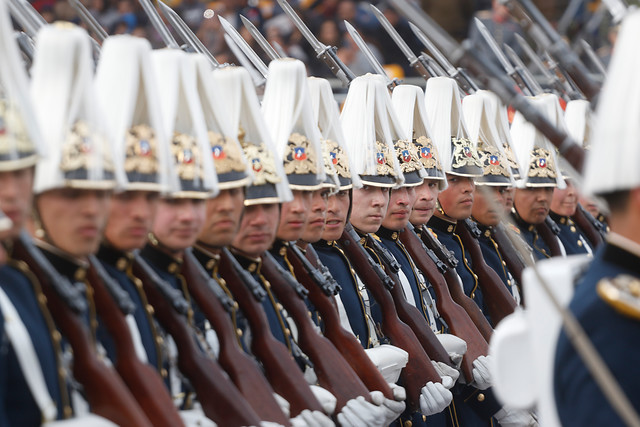 Se realiza la gran Parada Militar 2019 en honor a las Glorias del Ejército de Chile, en la elipse del Parque O´Higgins.