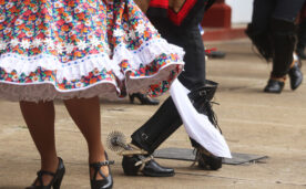 La Cueca, baile nacional, en la previa a las Fiestas Patrias.