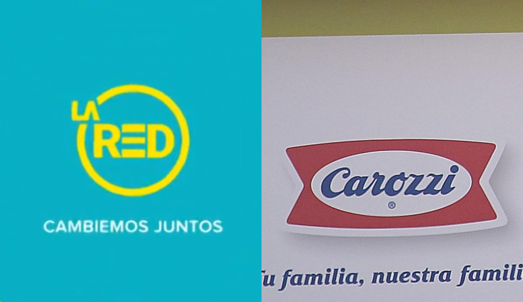 Logos de La Red y Carozzi