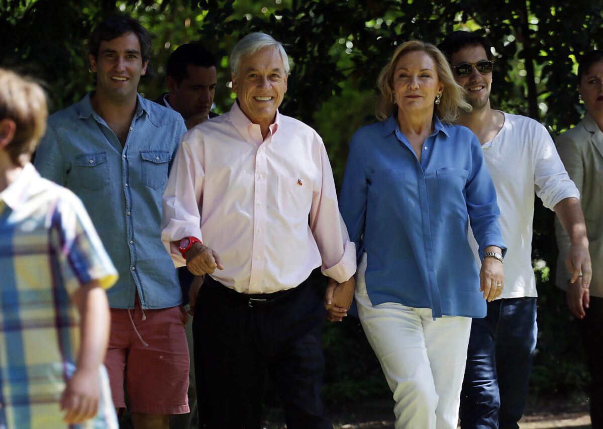 Sebastián Piñera y su familia
