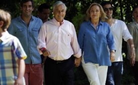 Sebastián Piñera y su familia