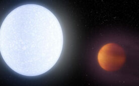 Exoplaneta siendo ovalado por su propia estrella