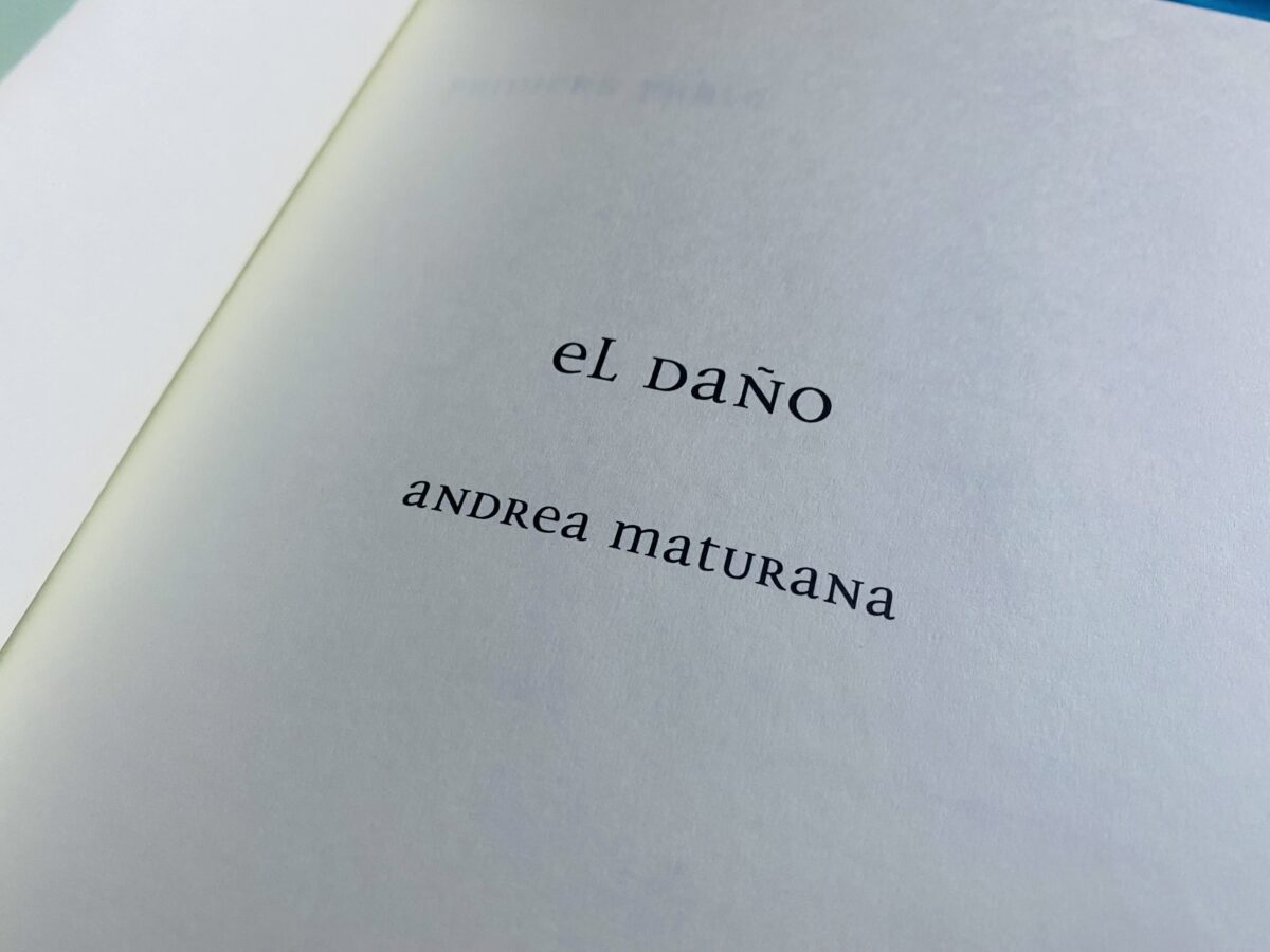 El Daño, libro de Andrea Maturana